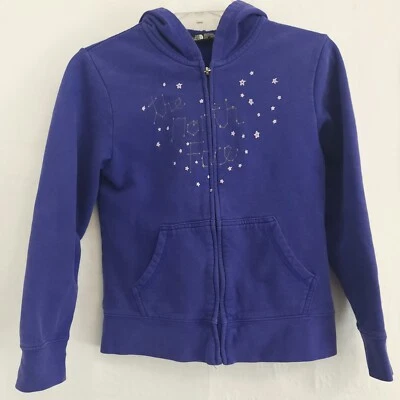 THE NORTH FACE Girls Purple Logo Hoodie Size Medium Star Constellation - Image 1 of 4