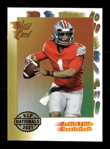 2021 Wild Card 30° Anniversario #30TH-4 Justin Fields Nazionali VIP - Foto 1 di 2