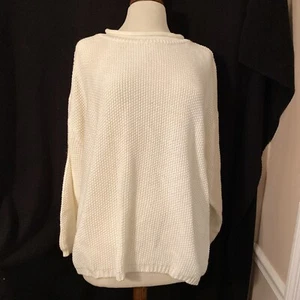 Bobbie Brooks Women's White Sweater Size Plus 26-28 W shirt top retro classic - Picture 1 of 11