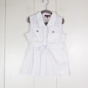 7 Seven for All Mankind Shirt Girls SZ 6 Button Up Sleeveless Beachy Coastal NWT - Picture 1 of 13