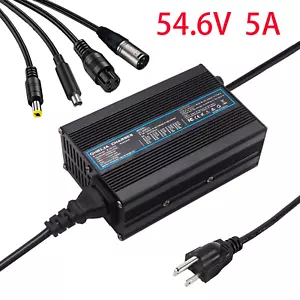 54.6V 5A Charger Smart Aluminum Case For 13S 48V Li-ion Lipo Battery DC2.1 mm - Picture 1 of 5