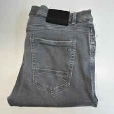 LTB Jeans Mens W38 L36 Grey Slim Fit Tapered Stretch Button Denim SERVANDO X D