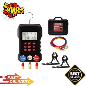 AC Manifold Gauge Set with 2 Wired Probes for HVAC and Refrigeration - Picture 1 of 13