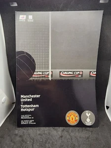 MANCHESTER UNITED v TOTTENHAM HOTSPUR 2009 CARLING CUP FINAL FOOTBALL PROGRAMME - Picture 1 of 2
