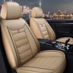 5 Layer Car Seat Cover Full Set Waterproof Leather Universal for Sedan SUV Truck - Picture 1 of 14