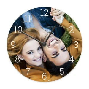 Personalised LASER CUT MDF Wall Clock with Numbers. Perfect gift this Christmas - Picture 1 of 7