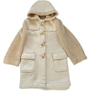 Phylosophy Lorenzo Serafini white faux shearling oversized duffle coat M - Picture 1 of 11