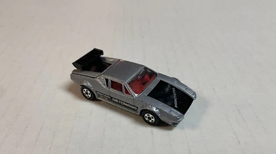 TOMICA De Tomaso Pantera GTS Car Model, Silver/Black, 1/61 Scale, 1978 TOMY F55 - Image 1 of 4