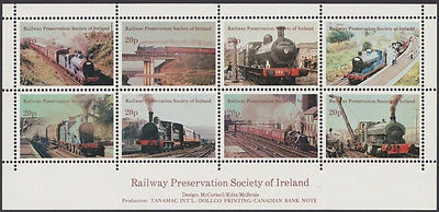 IRELAND, Railway Preservation Society of Ireland Sheets(2) - No. Ire. & Ireland - Изображение 1 из 2