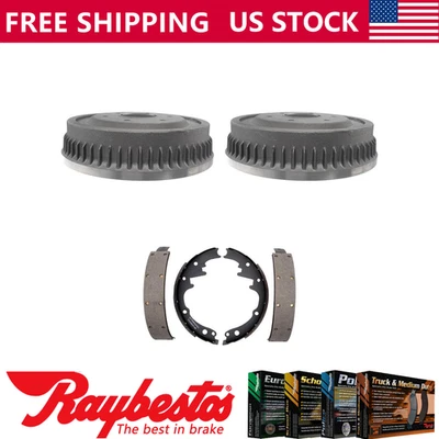 Kit de tambores de freno delanteros y zapatas de freno para Jeep J10 1976 - Raybestos Foto 1 de 4
