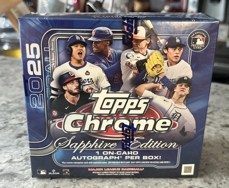 2025 Topps Chrome MLB Baseball Sapphire Edition Hobby Box IN HAND
