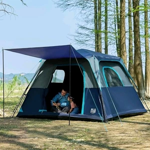 6 Person Blackout Camping Tent, 60s Easy Setup Instant Cabin Tent for Family - Picture 1 of 8