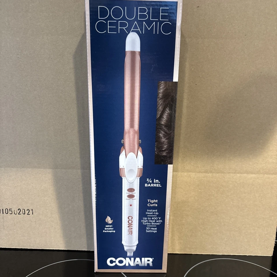 Conair Double Ceramic 3/4 inch Barrel Curling Iron for Tight Curls Rose Gold - Image 1 of 1