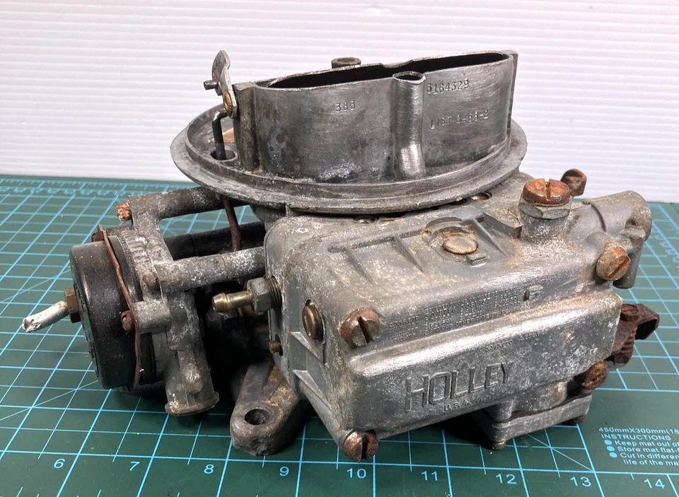Carburador Holley vintage LISTA 2463-2 3164329 Mopar 383 2BBL Chrysler Core Foto 1 de 4