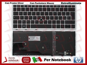 Tastiera Italiana HP EliteBook 830 G5 G6, 836 G5 - Retroilluminata - L13697-061 - Zdjęcie 1 z 1