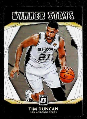 2020-21 Donruss Optic #15 Tim Duncan Winner Stays - Image 1 of 2