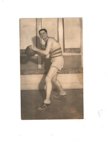 1928-29 BASKETBALL LEO GREENFIELD "AZA" PHOTO VINTAGE  STOCKTON CALIFORNIA 5x8 - Picture 1 of 1