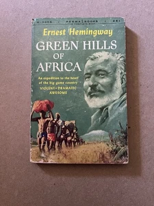 GREEN HILLS OF AFRICA by Ernest Hemingway vintage 1956 Permabook paperback - Picture 1 of 3