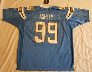 NEW! Reebok Chargers Jersey CUSTOM (ASHLEY) POWDER BLUE Size 56 AUTHENTIC TAGS - Picture 1 of 4