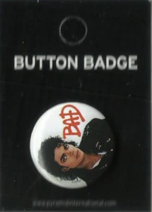 MICHAEL JACKSON button badge 1 RARE/VINTAGE - BUTTON BADGE official merch OOP - Picture 1 of 3