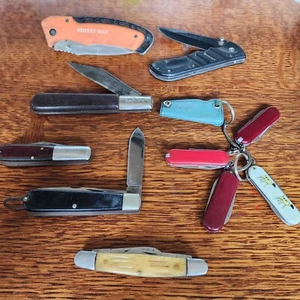 Pocket Knife Lot Of 11 With Free Gift 12 Total Knives - Picture 1 of 9