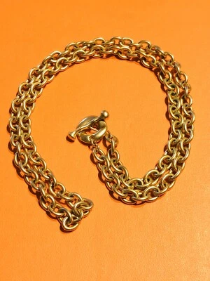 Collar de cadena enchapado en oro Robert Lee Morris RLM Foto 1 de 4