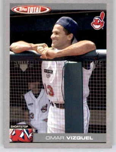 2004 Topps Total Omar Vizquel Base Card MLB PWE Indians #456 - Picture 1 of 2