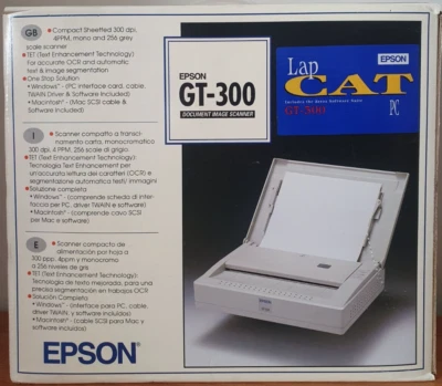 Epson GT-300 Document Image Scanner, Compact Sheetfed 300dpi, PCI Card Included - Image 1 of 4