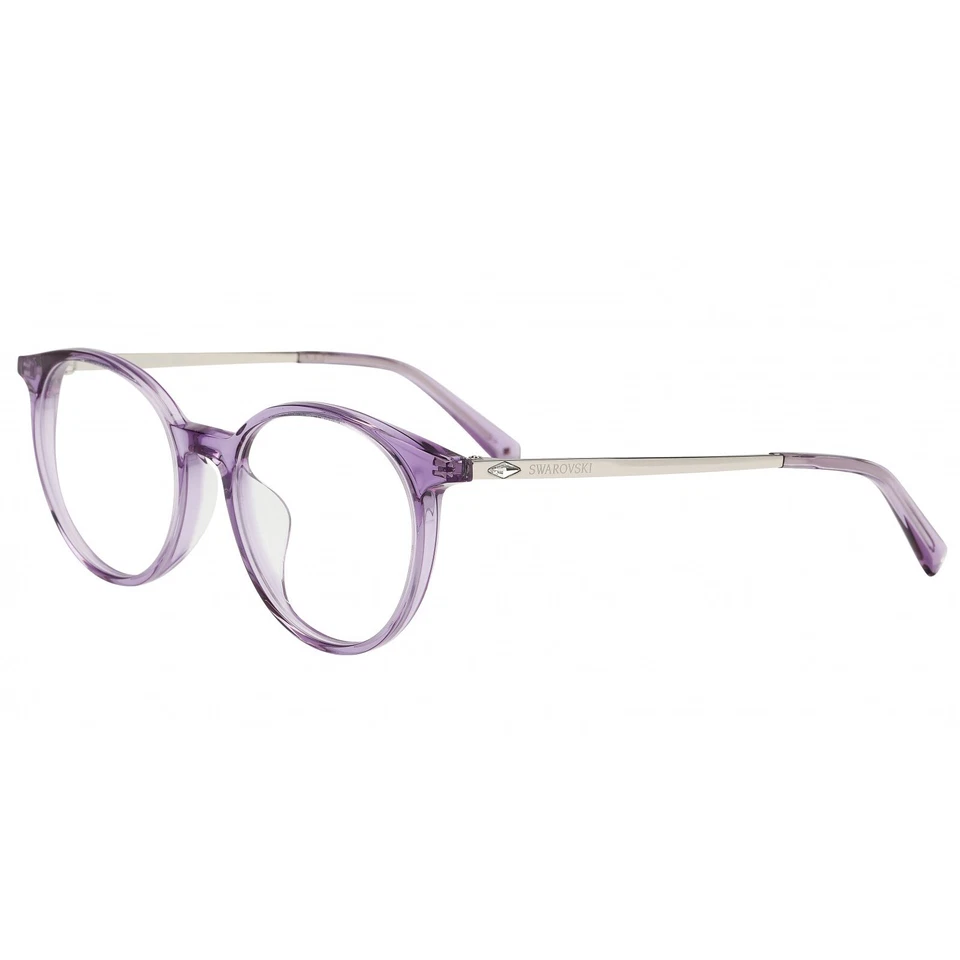 Marco de gafas de plástico redondo Swarovski SK5322-D púrpura 081 50-17-140 ajuste asiático Foto 1 de 1