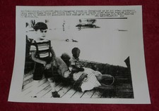 1961 Press Photo Passengers Relax Aboard Hijacked Ship Santa Maria Recife Brazil