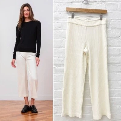 Avenue Montaigne || Alex Corduroy Wide Leg Pull On Pants Ivory Cream 4 - Image 1 of 4