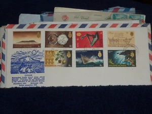 PITCAIRN ISLANDS POSTAL COVER "UNADDRESSED" W/7 STAMP'S AN HISTORY OF ISLAND AA - Picture 1 of 4