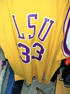 Shaquille O'Neal #33 LSU Tigers Mitchell Ness Throwback Jersey 5xl New - Picture 1 of 3