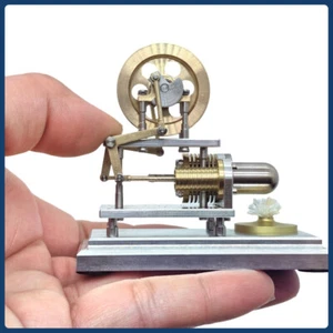 Neu Mini heißer vertikaler Stirlingmotor Modell manueller Start Motor Lehrwerkzeug - Bild 1 von 9