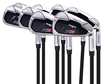 Majek K6 Senior Men's Iron Set (4-SW) RH Senior "A" Flex, Premium Arthritic Grip - Image 1 of 4