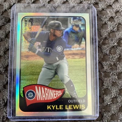 2021 TOPPS Chome Baseball Series 2 Kyle Lewis Redux Refractor #TH65-1 LP - Image 1 of 2