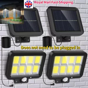 LED Solar Light Outdoors PIR Sensor Waterproof Wall Lamp For Garden Decoration - Picture 1 of 23