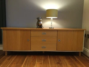 Ikea TV Cabinet Entertainment Center Oak Finish Veneer - Picture 1 of 1
