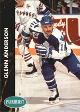 1991-92 (MAPLE LEAFS) Parkhurst French #177 Glenn Anderson