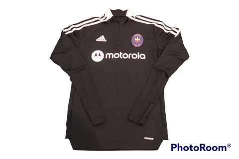 Adidas Chicago Fire FC MLS Aeroready Black Lightweight Soccer Sweatshirt Mens S Cover