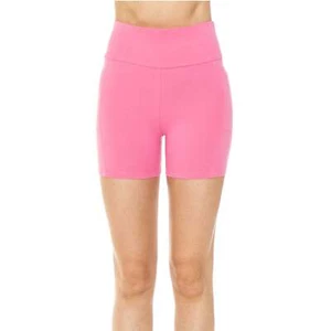 Ambiance Apparel Women's Bike Shorts High Waist With Side Pockets - Picture 1 of 7