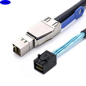 Cable de conexión de servidor Mini SAS SFF-8644 con IC a SAS SFF-8643 - Imagen 1 de 7