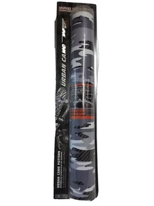 Urban Camo Pattern Vinyl Adhesive Wrap 15"x29" Digital Camo Grey White Black NEW - Afbeelding 1 van 4