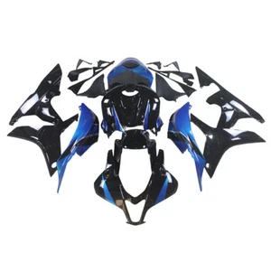 Black Blue Fairings for Honda CBR600RR F5 2007-2008 Injection Plastic Bodywork - Picture 1 of 9
