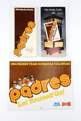 SAN DIEGO PADRES 1984 Team Calendar Pocket Schedule 1984 - 85 Media Guide - Image 1 of 4