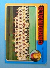 1975 Topps Baseball Card #246 St. Louis Cardinals Team Checklist