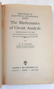 The Mathematics of Circuit Analysis by E. A. Guillemin, 1967, Oxford & IBH - Picture 1 of 8
