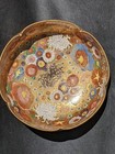 Stunning Antique Japanese Satsuma Thousand Flower  Gold Gilt Bowl, Marked, 6.25”