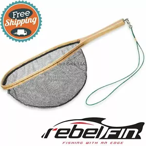 rebelFIN - Live Release TROUT NET - lightweight WOOD Fly Fishing Landing - Picture 1 of 2