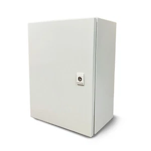 Caja de gabinete de metal de montaje en pared para tres controladores 16x12x8" con placa de glándula - Imagen 1 de 5